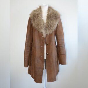 Vintage Faux Fur Guess Brown Coat